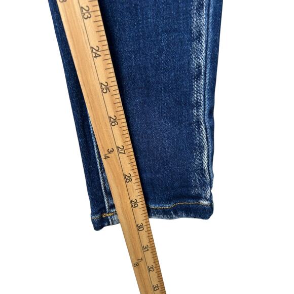 Kancan Maurices Jeans Size 26 High Rise Skinny Dark Wash Blue Denim Distressed - Picture 11 of 12